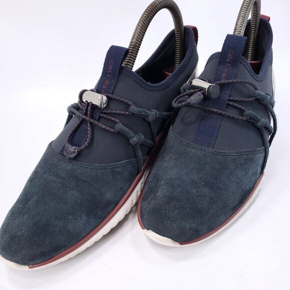 Cole Haan StudioGrand Drawstring Athletic Shoe Womens Size 7 Blue White - Picture 8 of 9